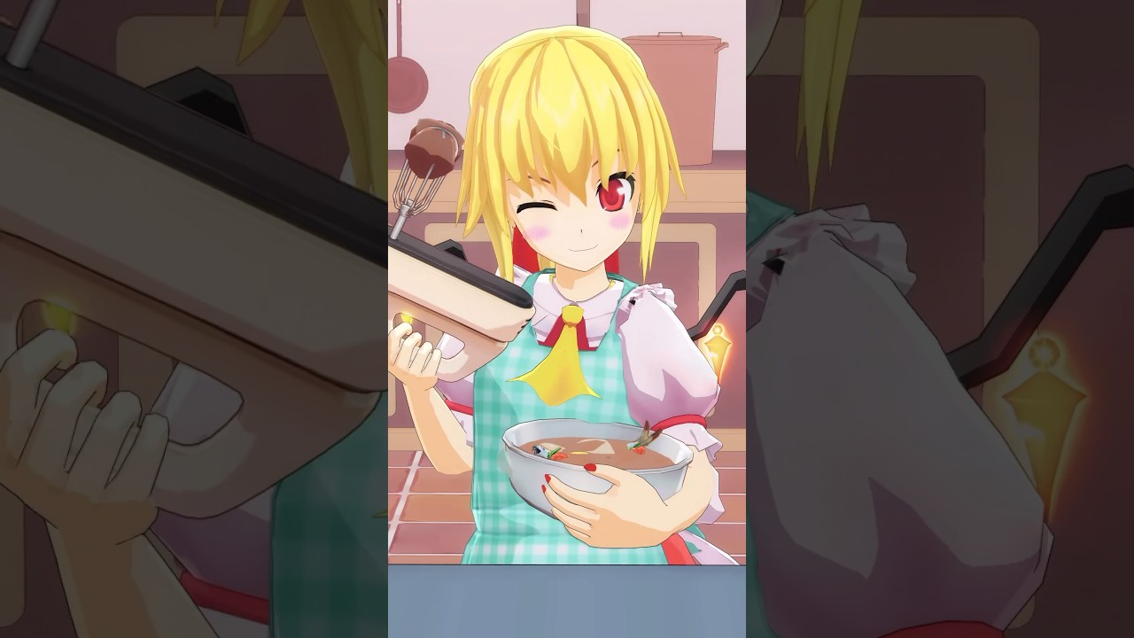 【東方MMD】お料理得意なんです！フランちゃんからのバレンタイン#shorts