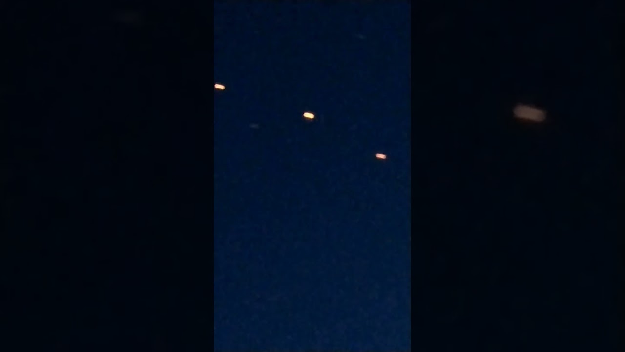 Strange orange lights in the sky pt 2#shorts