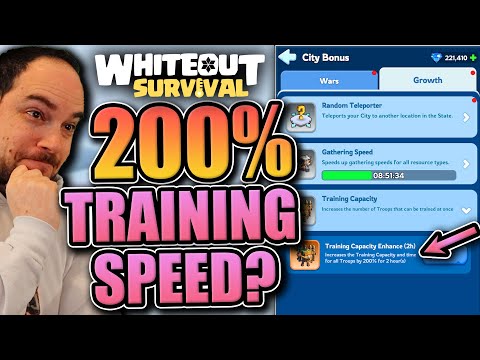 Secret 200% Training Speed Boost? [capacity buff explained] Whiteout Survival