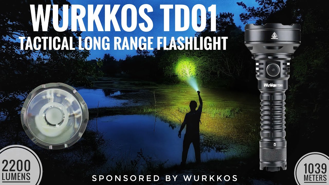 Tube Long Wurkkos Pour Lampe TS11 | Alliage Aluminium Noir | Extension Pour Lampe De Poche