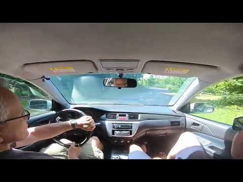 Onboard Mitsubishi Lancer Evo IX, 390 koní - první jízda