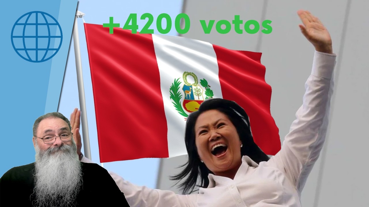 100% dos VOTOS APURADOS no PERU: VITÓRIA da DIREITA, mas só por 4200 VOTOS, ainda HÁ RISCO