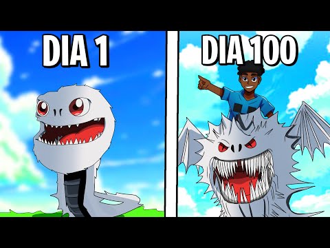 Sobrevivi 100 DIAS NA ERA DOS DRAGÕES do Minecraft - O FILME