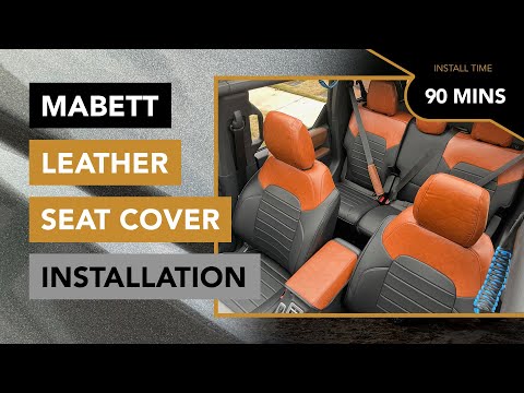 How to Install the Synthetic Leather Seat Covers by Mabett - 2021+ Ford Bronco
