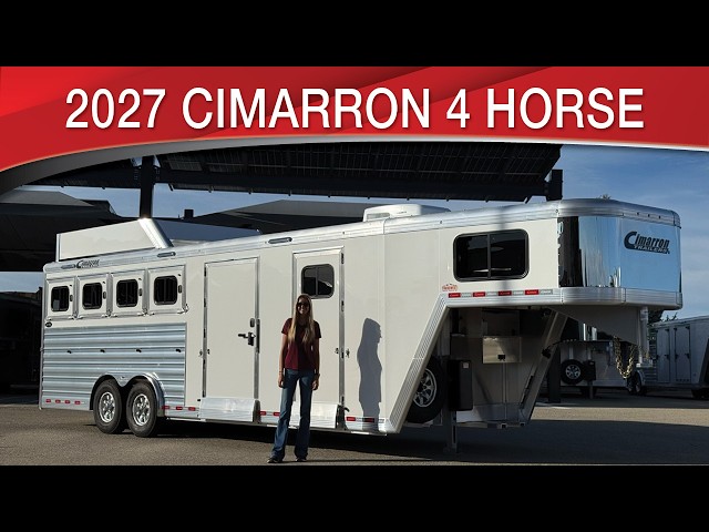 Preview image of 2027 Cimarron Norstar 4 Horse Gooseneck With Comfort Package youtube video