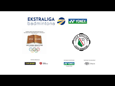 Hubal Kawasaki Białystok - Legia Warszawa | kort 1 | Badminton | Ekstraliga Yonex 2025