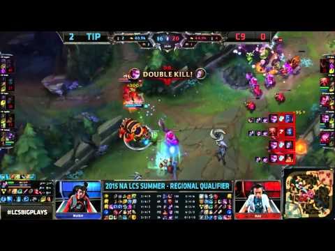 C9 Sneaky Vayne Quadra! - C9 vs TiP - NALCS Regional Qualifier