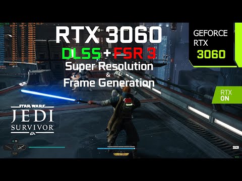 STAR WARS Jedi Survivor FSR 3 Frame Generation Mod | RTX 3060 1080p, 1440p, 4K DLSS 3.5 | i7 10700F