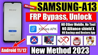 Without PC - Samsung A13 FRP Bypass 2024 Android 12 [ Old Method Not Work ]