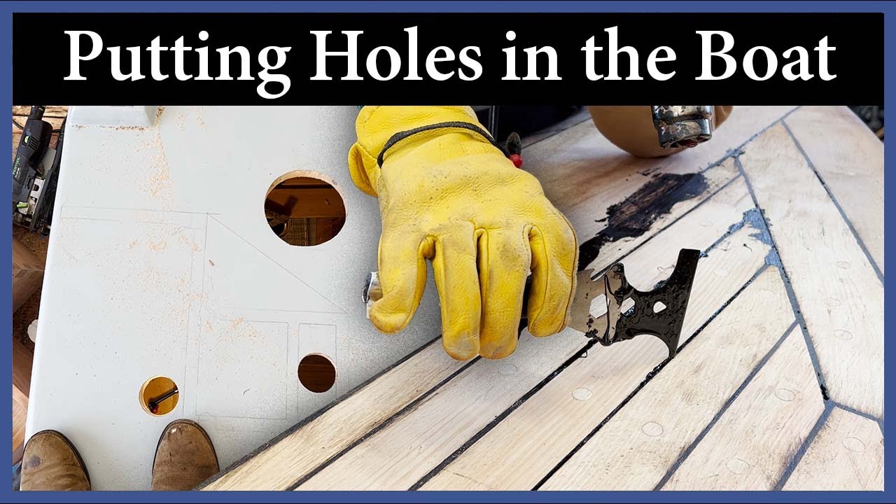 Holes In the Boat and Deck Waterproofing - Episode 257 - Acorn to Arabella: Journey of a Wooden Boat