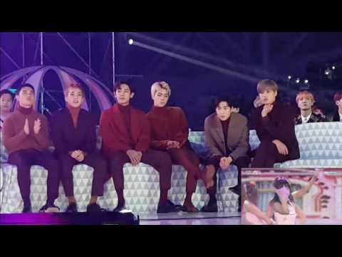 161119 EXO Reaction To Russian Roulette - Red velvet @Melon Music Awards 2016