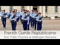 French 1st Day Garde Républicaine Changing of the Guard practice Entente Cordiale Central London
