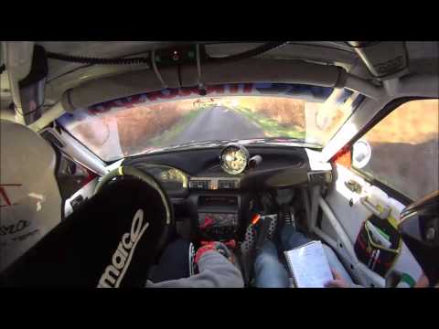 Zimowy Super OeS Barbórka 2015  Olszewski/Patla Opel Astra GSI