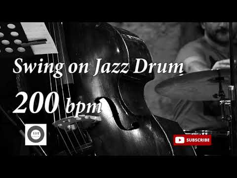 Swing on Jazz Drum - 200 bpm -  HQ