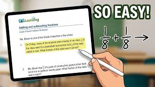 Adding and Subtracting Fractions: Word Problems (K5 Learning)