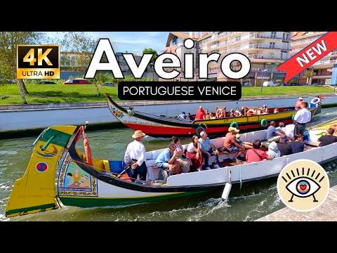 Aveiro in 4K: A Tour of the City of Canals and Moliceiros 🚤