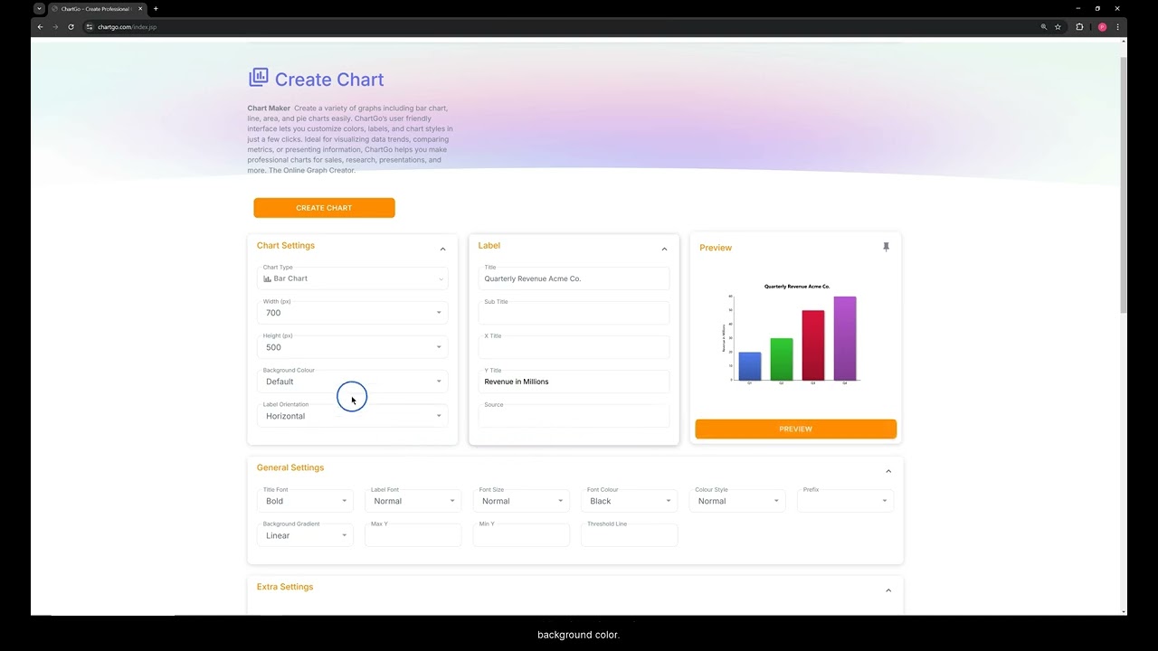 ChartGo - Create a Chart Walkthrough