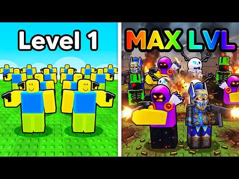 I Used MAX LUCK to Get STRONGEST Army in Roblox Roll to Defend!