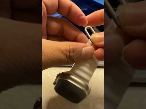 Apple Watch Ultra White Ocean Band Wrist Setup