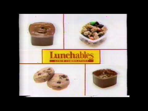 1991 Oscar Mayer Lunchables "Now with dessert" TV Commercial