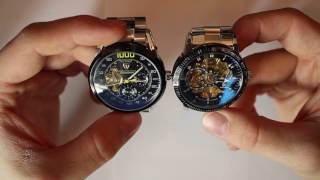 Günstige Automatikuhren Tevise 8378 23€ vs. Alienwork IK 50€ -Review