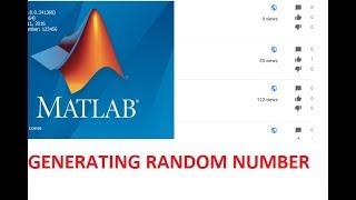Generating Random Number in MATLAB  Random Permutation, Random Integer
