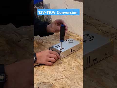 Converting from 12V - 110V using a 20$ converter #tools #tooltips #electrical #dieselheater #renos