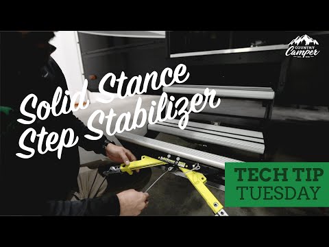 Solid Stance Step Stabilizer by Lippert on Grand Design RV | Country Camper
