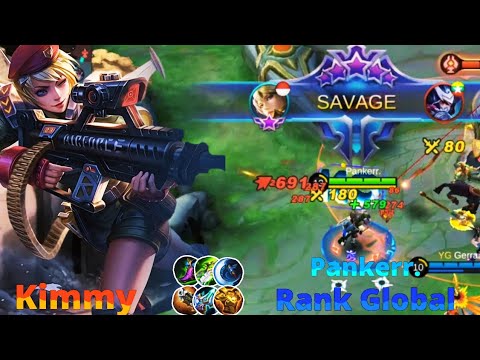 SAVAGE! | Kimmy BEST Build! | Top Global 1 Kimmy Gameplay By Pankerr. | Mobile Legends Bang Bang