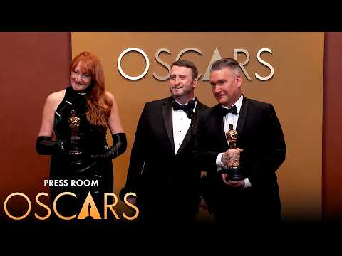 Frankenstein Best Makeup and Hairstyling Press Room Speech | 98th Oscars (2026)