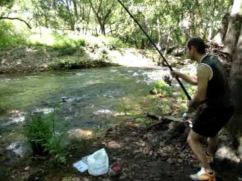 el pitu pescando barbos - mesas de ibor