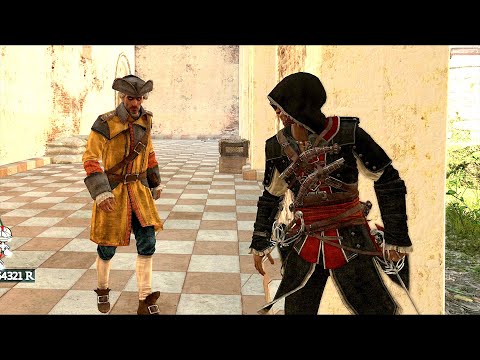 Assassin's Creed 4 Pirate Capitan Outfit Stealth Kills & Free Roam Subscriber Req Ep 27