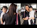 Kajal Agarwal 1st Time Come Out With Her Baby At Airport
