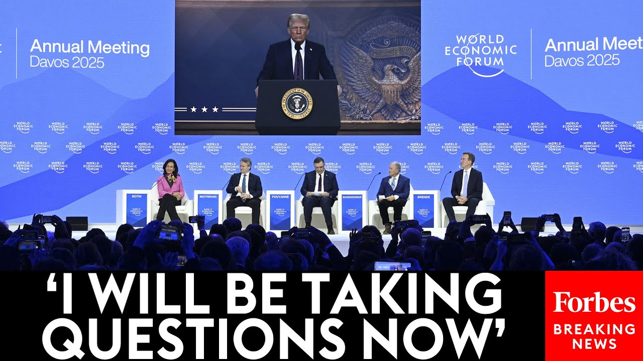 BREAKING: Trump Takes Question After Question From Business Titans At World Economic Forum In Davos