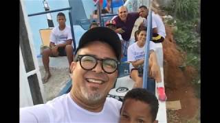 Líder comunitário Dino Rosa elogia o Projeto EscadArte na Goméia.