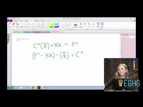 Converting Celcius to Fahrenheit--Homework Hotline
