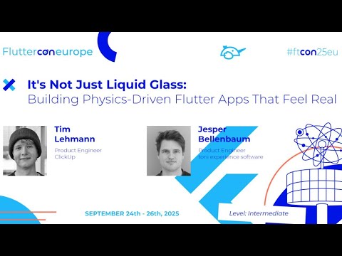It's Not Just Liquid Glass - Tim Lehmann & Jesper Bellenbaum | Fluttercon EU 2025