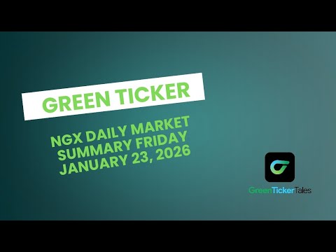 Greenticker NGX Daily Market Summary January 23, 2026