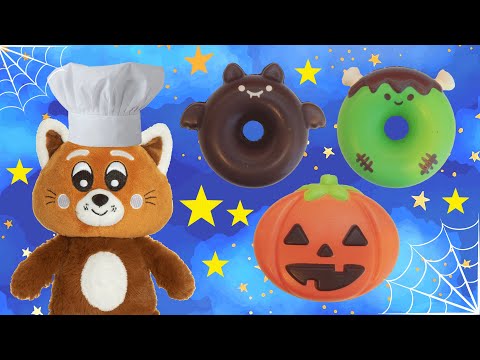 Pukkins bakar Halloween munkar - Lek och lär med Pukkins - Lek med oss