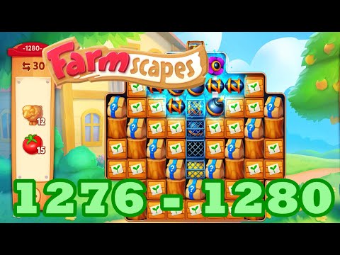 Farmscapes Level 1276 - 1280 HD Gameplay Walkthrough | 3 - match game | android | 1277 | 1278 | 1279