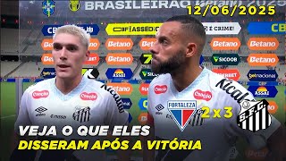 Veja o que disse Rolheiser após marcar o gol da vitória do Santos!! Fortaleza 2x3 Santos | 12/06/25