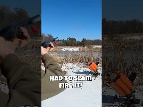 Winchester Model 12 16ga slam fire! #acmebullets #winchester #slam #fire