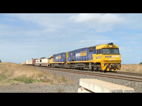 6MP4 TOLL / Pacific National Container Train (18/3/2022) - PoathTV Australian Railways