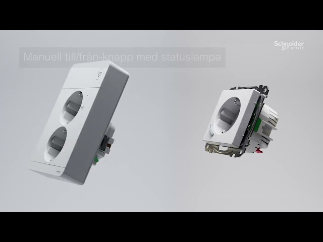 schneider electric 2-vägsuttag 16a med zigbee vit wiser