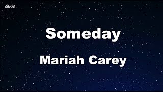 Someday - Mariah Carey Karaoke 【No Guide Melody】 Instrumental