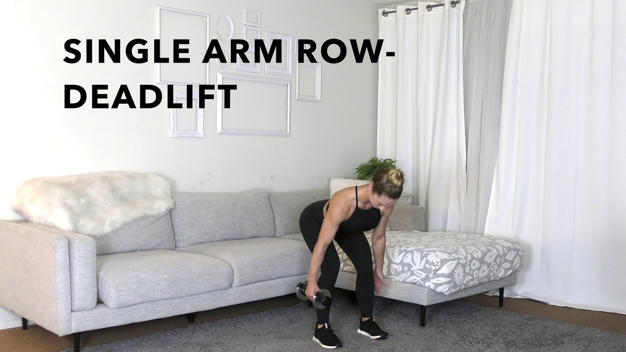 Single Arm Row into Deadlift - YouTube