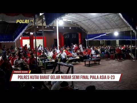 POLRES KUTAI BARAT GELAR NONTON BARENG PIALA ASIA 2024 UNTUK UMUM
