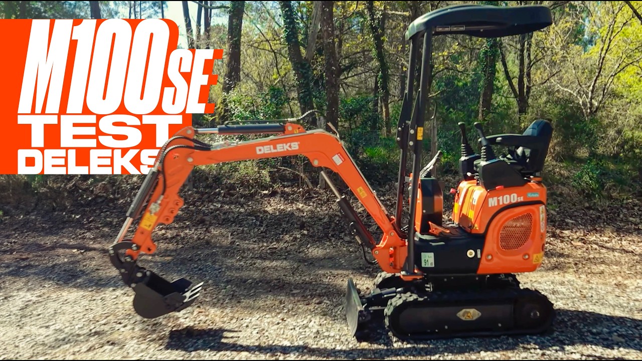 Mini-pelle DELEKS® M100SE: Compacte, puissante et conçue pour les espaces restreints