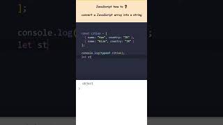 How to turn an array into a string using JavaScript?