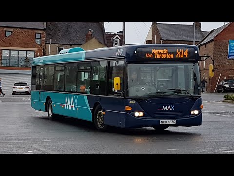MAX THRASH | MAX X14 | Arriva North East 4664 | Scania Omnicity CN94UB